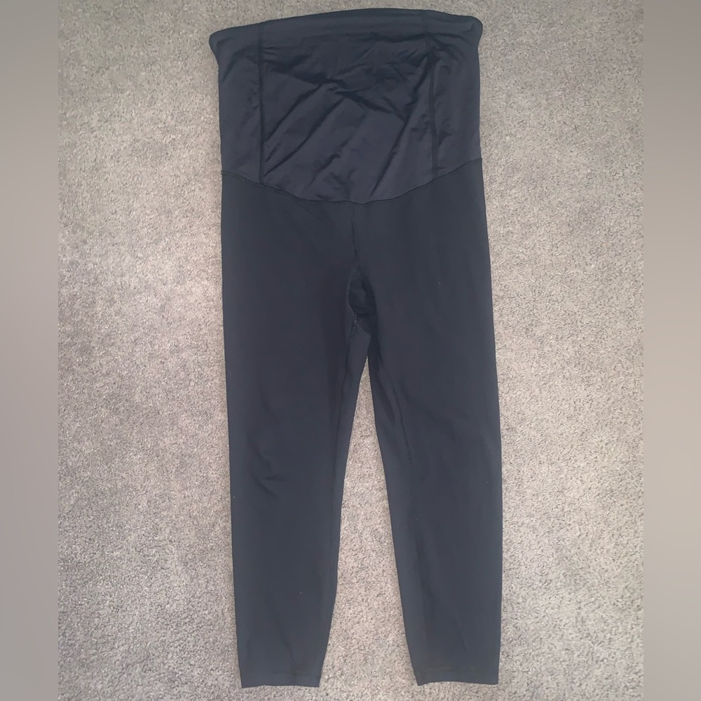 Black maternity leggings